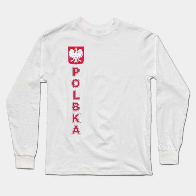 POLSKA - POLISH SHIELD Long Sleeve T-Shirt by Estudio3e